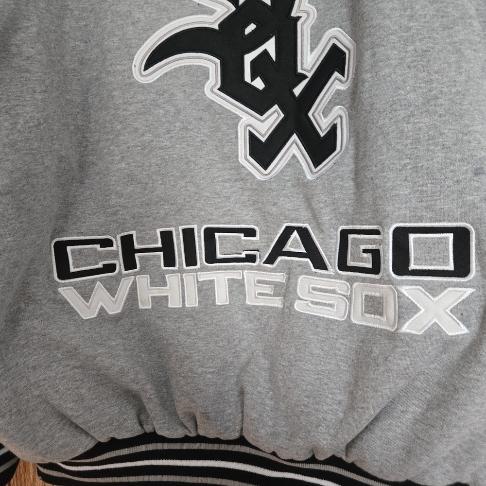 Chicago White Sox Heavyweight Full Zip Hoodie/jacket Sz Large - Picture 10 of 11